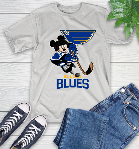NHL St.Louis Blues Mickey Mouse Disney Hockey T Shirt T-Shirt 1