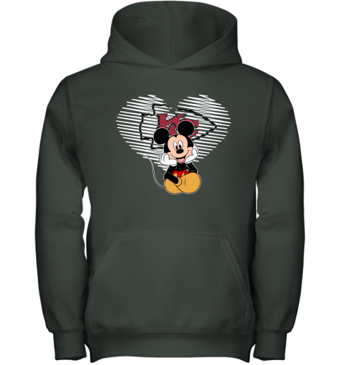 NFL Kansas City Chiefs The Heart Mickey Mouse Disney Football T Shirt XoXQs6KJwZ1 youth hoodie 43 95 151514 front forest