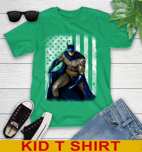 New York Mets MLB Baseball Batman DC American Flag Shirt Youth T Shirt