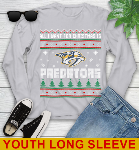 Nashville Predators NHL Hockey All I Want For Christmas Is My Team Sports 121
