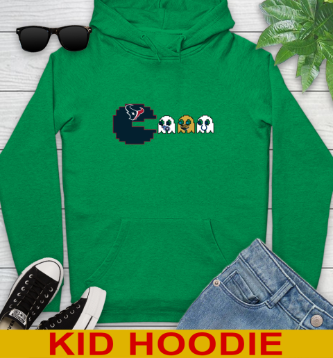 Houston Texans NFL Football Pac Man Champion Youth Hoodie 8