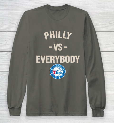 Philadelphia 76ers Vs Everybody Long Sleeve T-Shirt 5