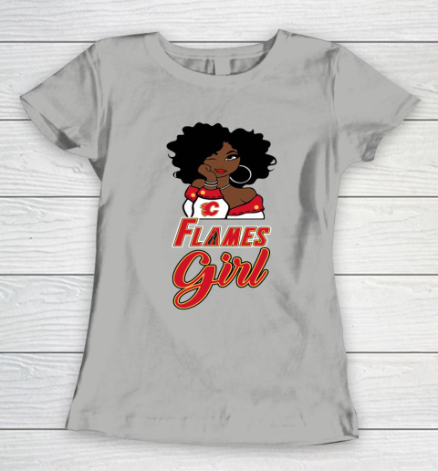 Calgary Flames Girl NHL Women's T-Shirt 11