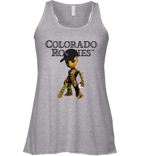Colorado Rockies Youth Sleeveless T-Shirt - Heather Gray