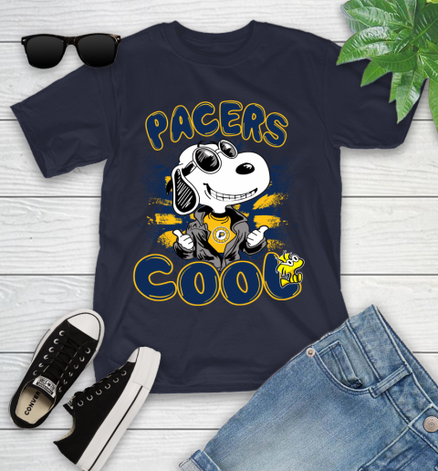 NBA Basketball Indiana Pacers Cool Snoopy Shirt Youth T-Shirt 2