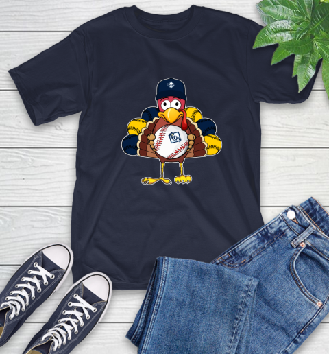 Tampa Bay Rays Turkey thanksgiving T-Shirt 4