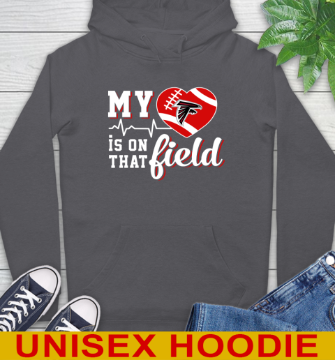 NFL My Heart Is On That Field Football Sports Atlanta Falcons Hoodie 7