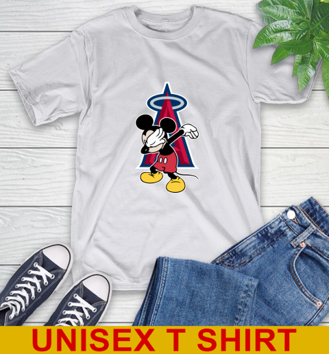 Los Angeles Angels MLB Baseball Dabbing Mickey Disney Sports T-Shirt 12