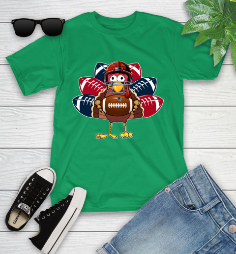 New England Patriots Turkey Thanksgiving Day Youth T-Shirt 6