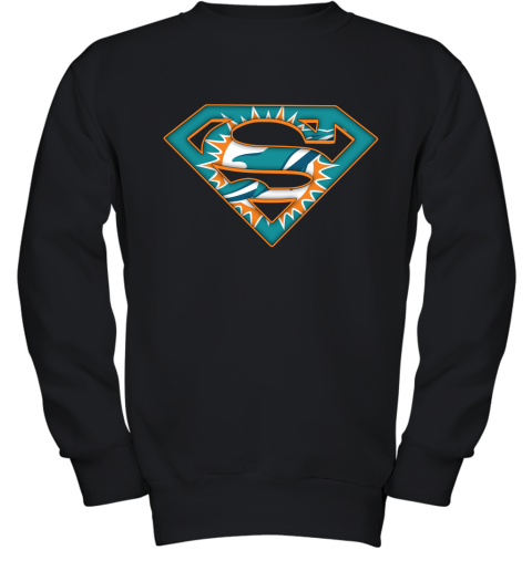 We Are Undefeatable The Miami Dolphins x Superman NFL Youth Sweatshirt