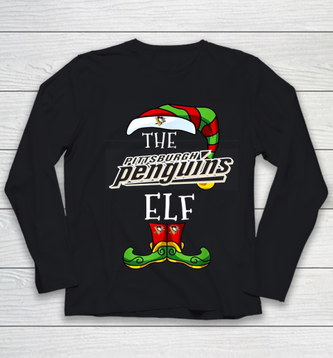 Pittsburgh Penguins Christmas ELF Funny NHL Youth Long Sleeve