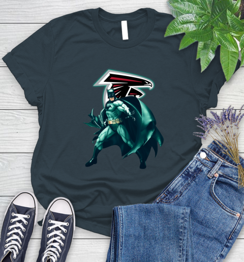 NFL Batman Football Sports Atlanta Falcons Women's T-Shirt 8