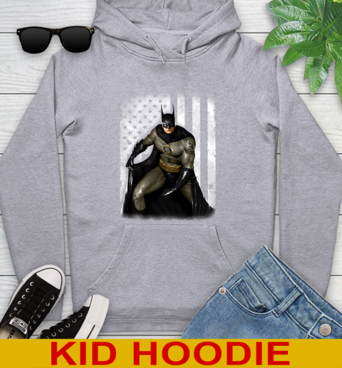 Chicago White Sox MLB Baseball Batman DC American Flag Shirt Youth Hoodie - Image 7