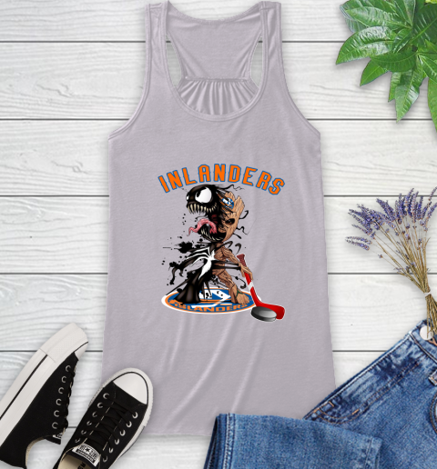 NHL New York Islanders Hockey Venom Groot Guardians Of The Galaxy Racerback Tank 5