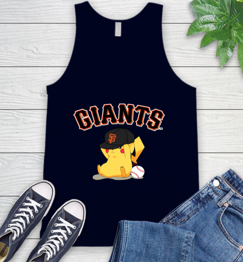 MLB Pikachu Baseball Sports San Francisco Giants Tank Top 3