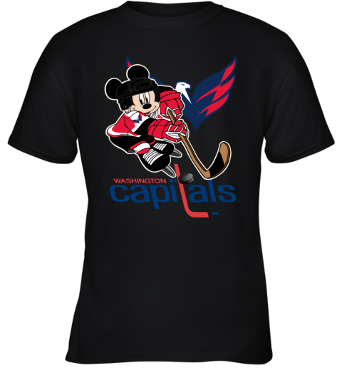 Washington Capitals NHL Hockey Dabbing Mickey Disney Sports T