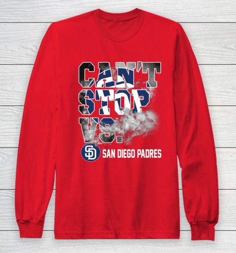 MLB San Diego Padres Baseball Can't Stop Vs Padres Long Sleeve T-Shirt 7