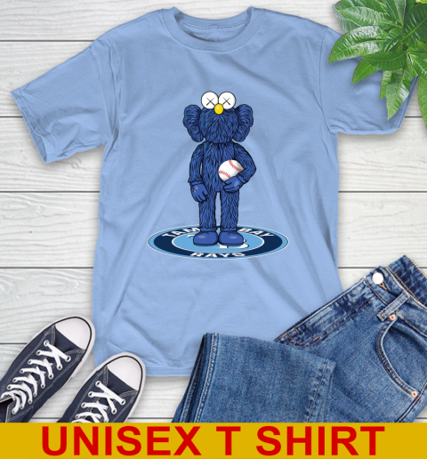 MLB Baseball Tampa Bay Rays Kaws Bff Blue Figure Shirt T-Shirt 11