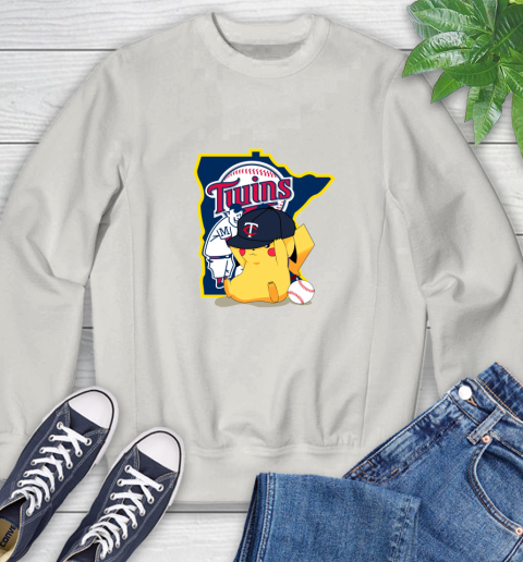 MLB Pikachu Baseball Sports Minnesota Twins Sweatshirt 12