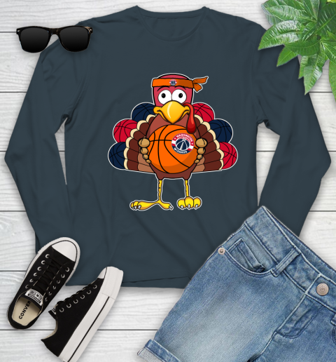Washington Wizards Turkey thanksgiving day Youth Long Sleeve 8