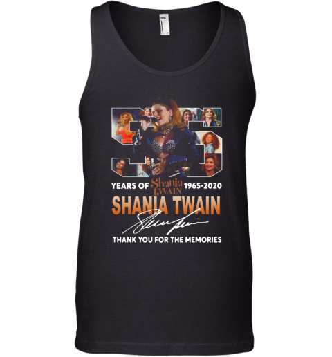 Shania Twain With Come On Over Album 55Th Years Of 1965 2020 Signature Tank Top