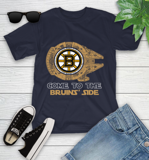 NHL Come To The Boston Bruins Wars Hockey Sports Youth T-Shirt 2