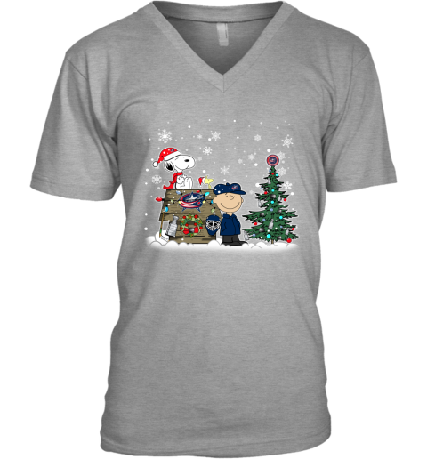 NHL Columbus Blue Jackets Snoopy Charlie Brown Woodstock Christmas Stanley Cup Hockey T Shirt qS5Y4VO4wNX v neck unisex 8 95 151514 front sport grey