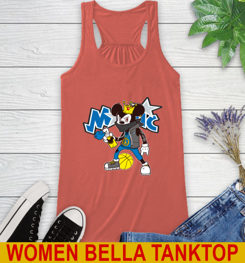 Orlando Magic NBA Basketball Mickey Peace Sign Sports Racerback Tank 4