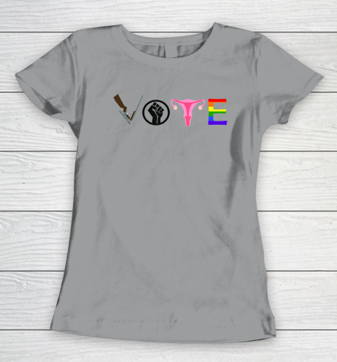 Vote Election Shirt Blm Pro Choice Gun Reform Lgbtq Women's T-Shirt 3