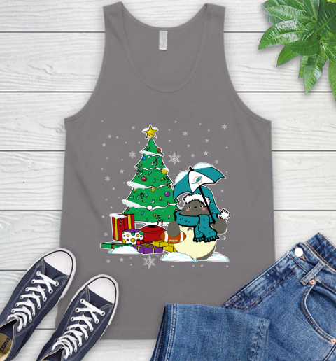 Miami Dolphins NFL Football Cute Tonari No Totoro Christmas Sports Tank Top 6