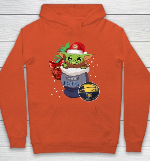 Indiana Pacers Christmas Baby Yoda Star Wars Funny Happy NBA Hoodie 5