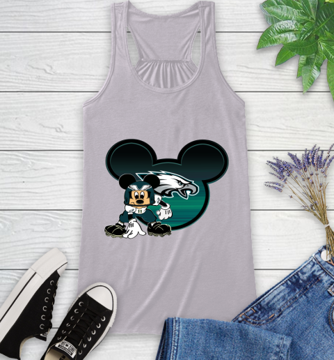 NFL Philadelphia Eagles Mickey Mouse Disney Football T Shirt Racerback Tank 5