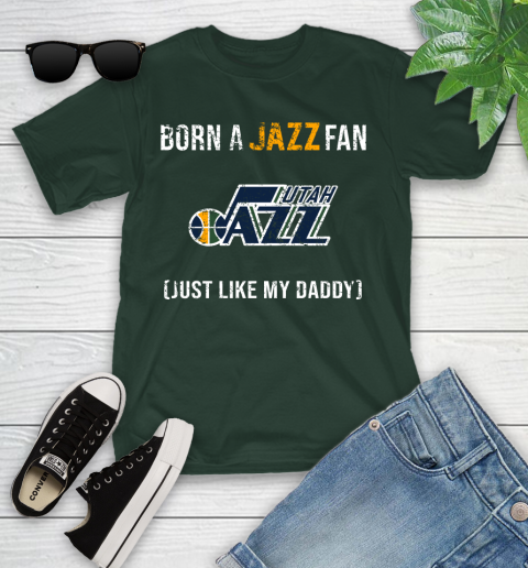 NBA Utah Jazz Loyal Fan Just Like My Daddy Basketball Shirt Youth T-Shirt 4