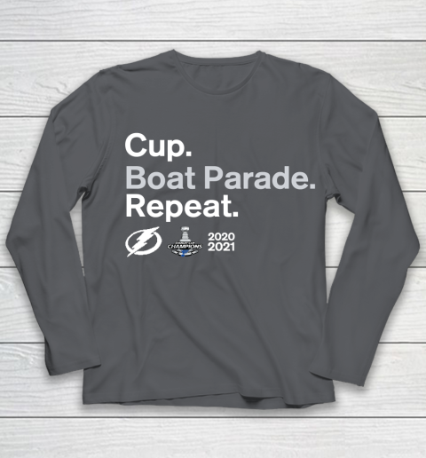 Cup Boat Parade Repeat Tampa bay Lightnings Stanley Hockey 2021 Youth Long Sleeve 6