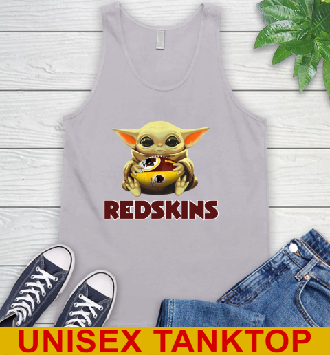 NFL Football Washington Redskins Baby Yoda Star Wars Shirt Tank Top 4