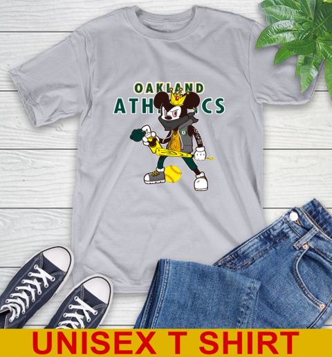 Oakland Athletics MLB Baseball Mickey Peace Sign Sports T-Shirt 6