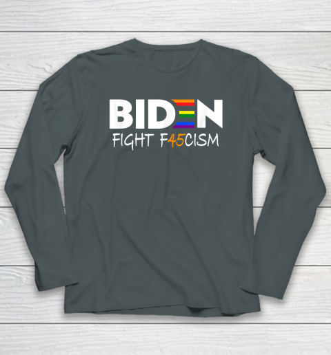 Biden Fight F45cism Shirt Biden Fight Fascism Anti Trump Long Sleeve T-Shirt 4 Biden Fight F45cism Shirt Biden Fight Fascism Anti Trump Long Sleeve T-Shirt - Image 4