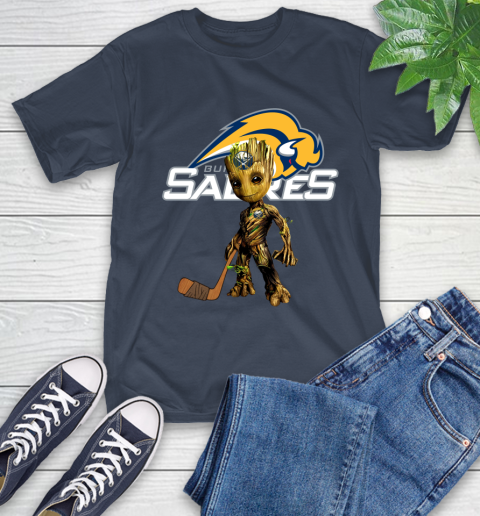 Buffalo Sabres NHL Hockey Groot Marvel Guardians Of The Galaxy T-Shirt 4