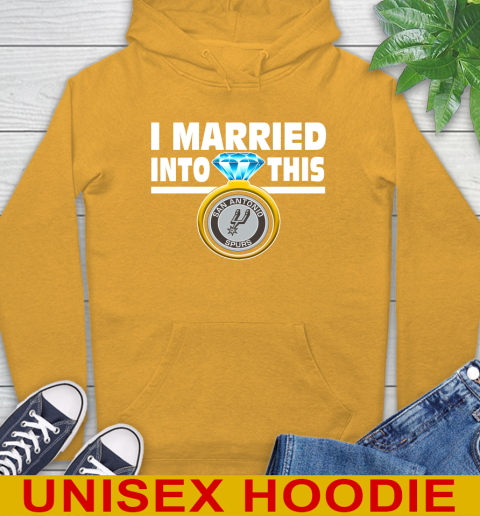 San Antonio Spurs NBA Basketball I Married Into This My Team Sports Hoodie 2