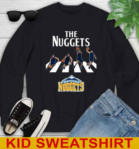 NBA Basketball Denver Nuggets The Beatles Rock Band Shirt Youth Sweatshirt