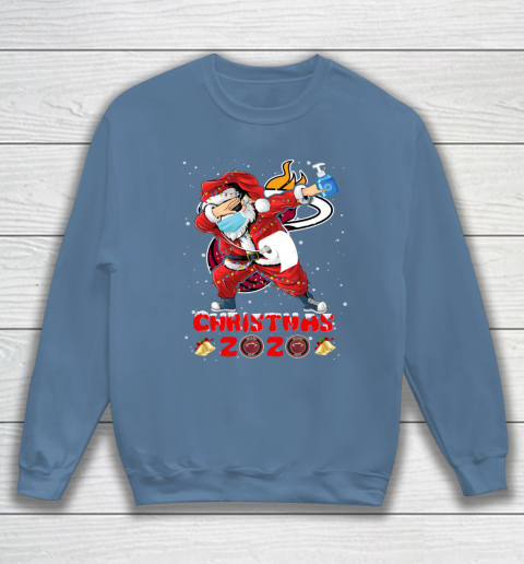 Miami Heat Funny Santa Claus Dabbing Christmas 2020 NBA Sweatshirt 6