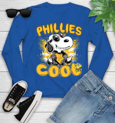 MLB Baseball Pittsburgh Pirates Cool Snoopy Shirt Youth Long Sleeve 9