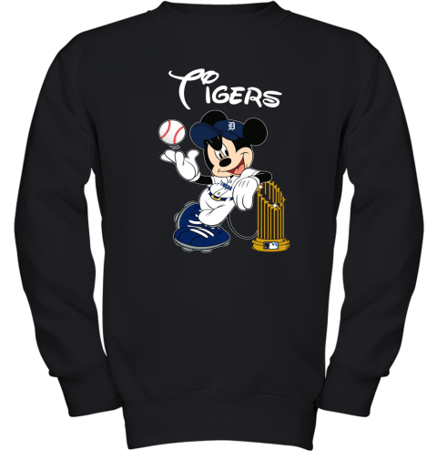 Detroit Tigers Mickey Taking The Trophy MLB 2019 Youth Sweatshirt
