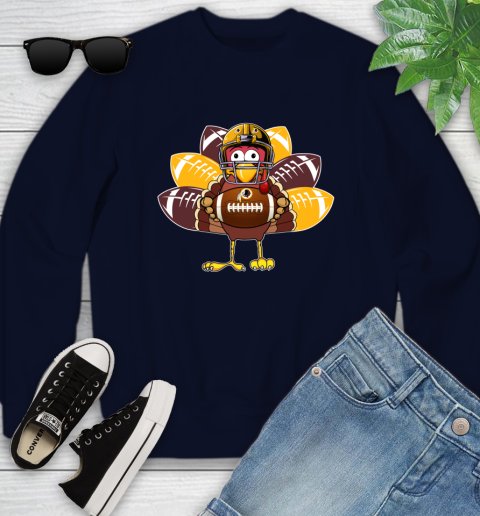 Washington Redskins Turkey Thanksgiving Day Youth Sweatshirt 3