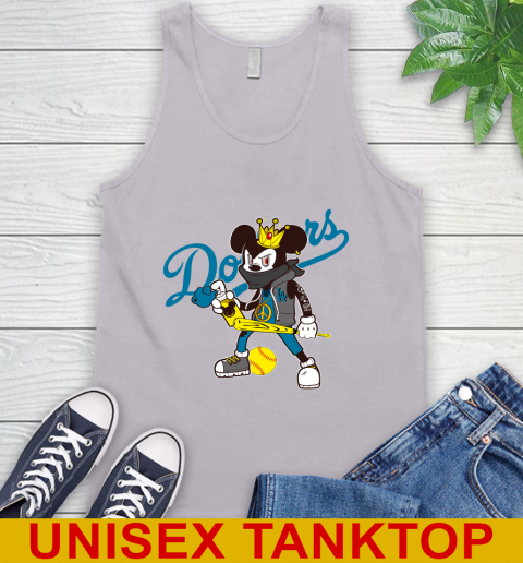 Los Angeles Dodgers MLB Baseball Mickey Peace Sign Sports Tank Top 4