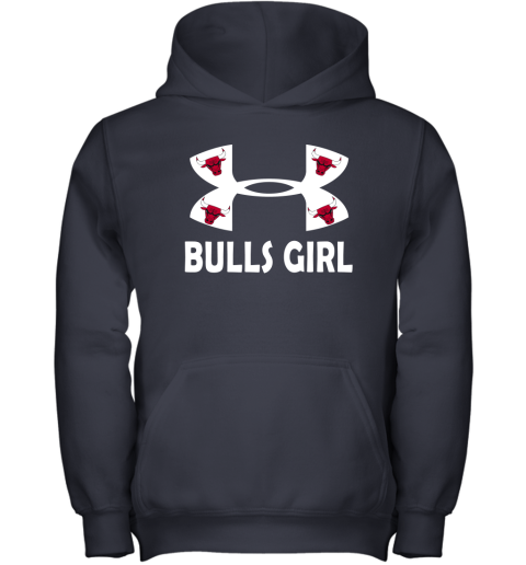 NBA Chicago Bulls Girl Under Armour Basketball Sports yZ5BrVLzTGz youth hoodie 43 95 151514 front navy
