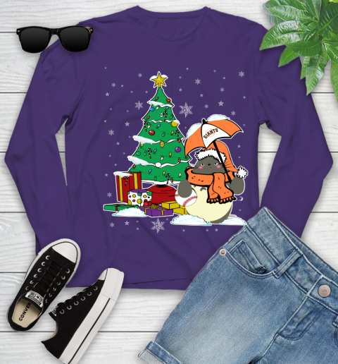 San Francisco Giants MLB Baseball Cute Tonari No Totoro Christmas Sports Youth Long Sleeve 4