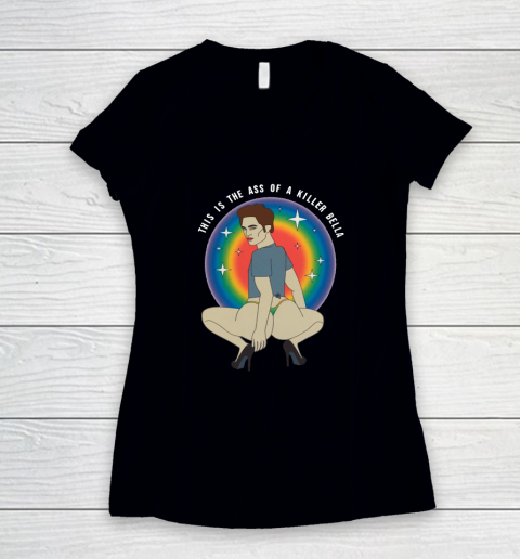 This Is The Ass Of A Killer Bella Women's V-Neck T-Shirt