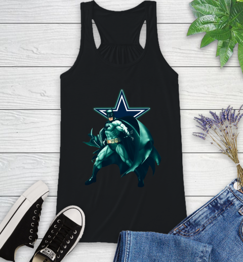 NFL Batman Football Sports Dallas Cowboys Racerback Tank 2