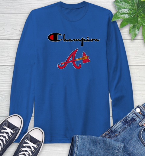 MLB Baseball Atlanta Braves Champion Shirt Long Sleeve T-Shirt 7